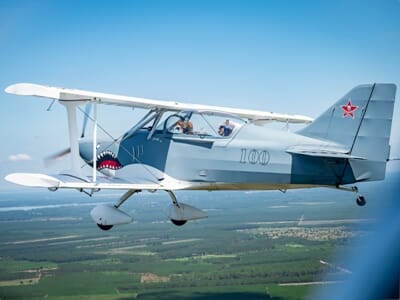 Baptême ULM en Patrouille près de Biscarrosse - Démonstration de Combat Aérien