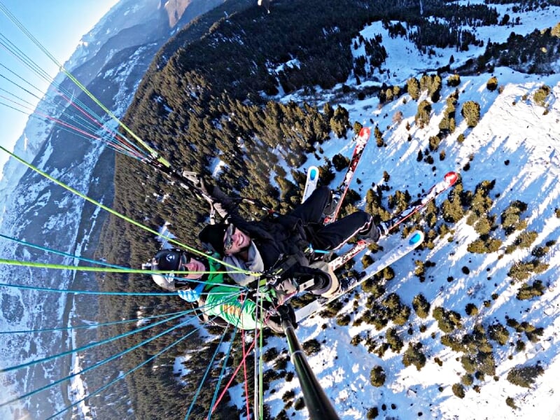 initiation au parapente à courchevel