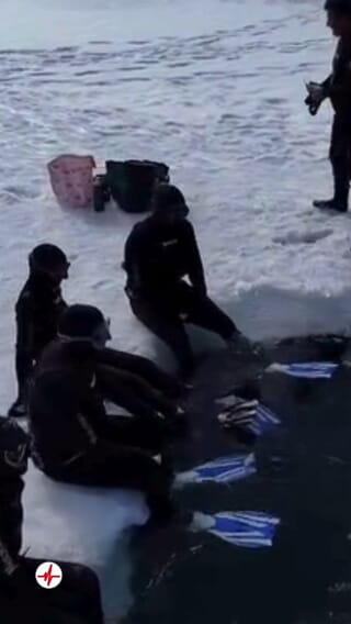 Plongée sous Glace en apnée à La Clusaz