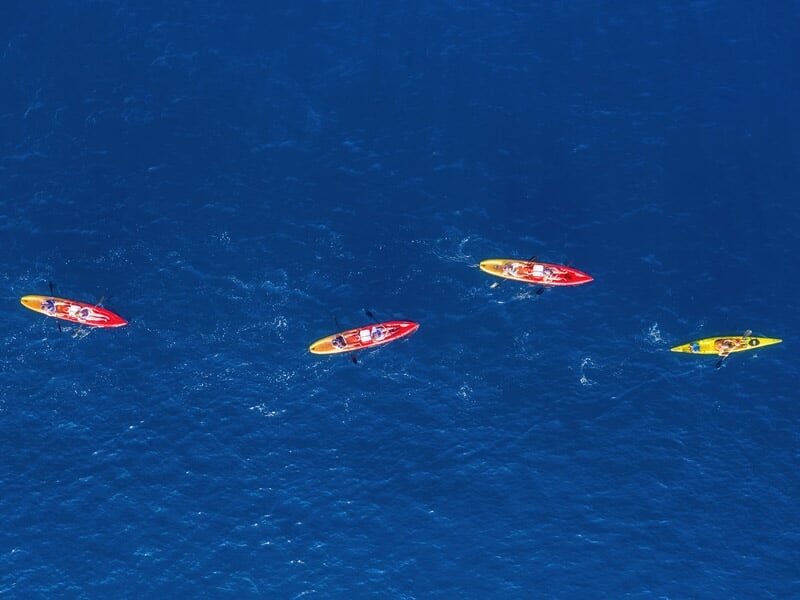 kayakistes à gruissan