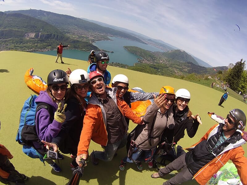 Baptême de Parapente à Annecy au Col de la Forclaz