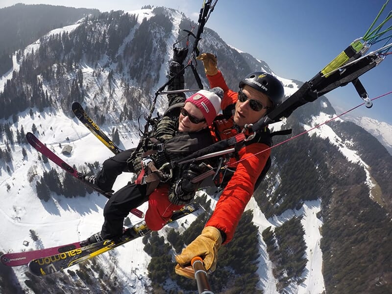 Baptême de Parapente à Annecy au col de la Forclaz