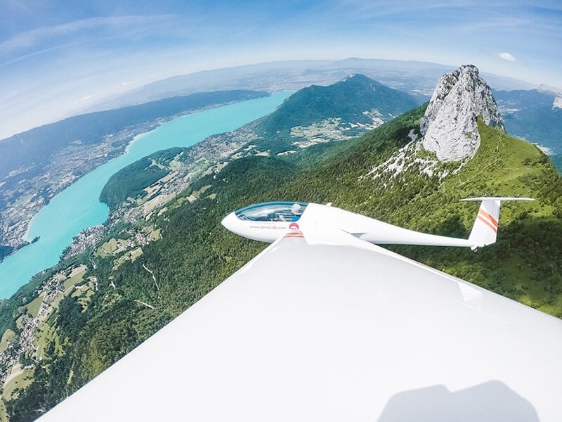 Vol en Planeur - Survol d'Albertville et sa région