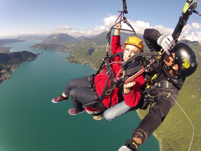 Baptême de Parapente à Annecy au Col de la Forclaz