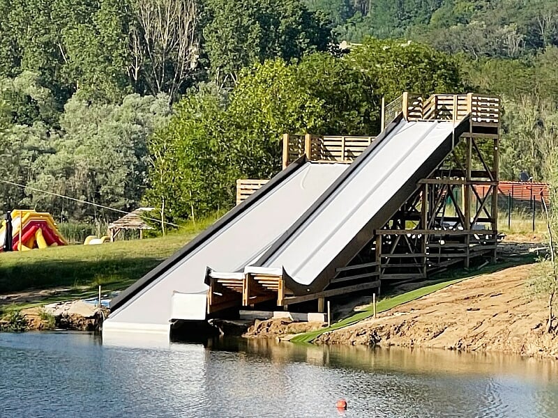rampes de water jump du parc aquatique de pont-à-mousson