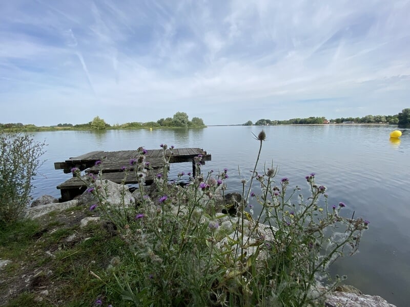 Vue du lac Amance
