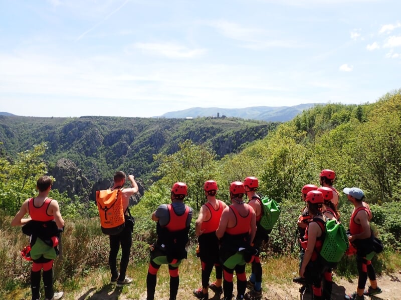randonnée jusqu'au canyon