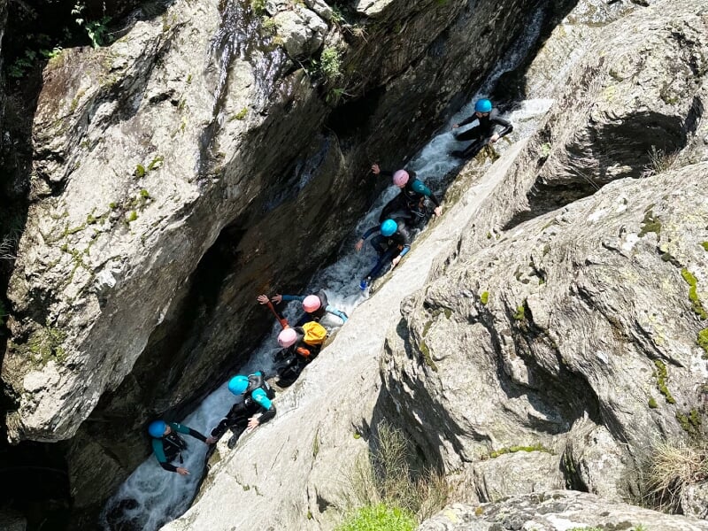 randonnée dans les gorges du canyon