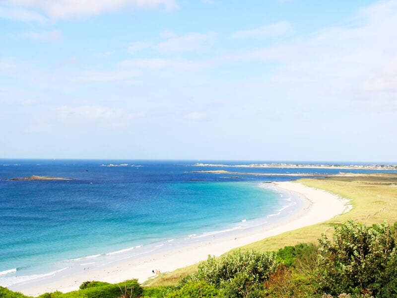 vue sur une plage bretonne