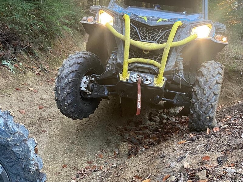 traversée d'obstacles en buggy biplace