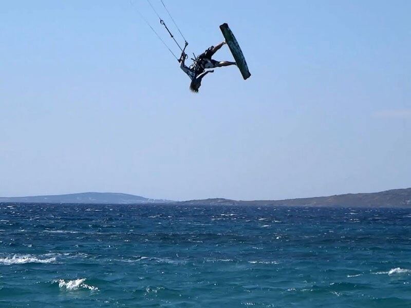 enchaîner les tricks en kite