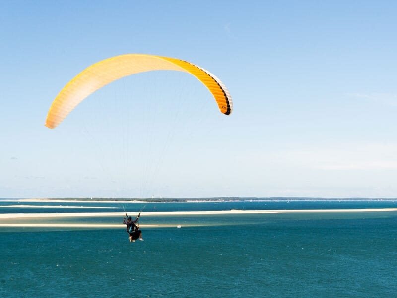 survoler la dune du pilya et l'océan