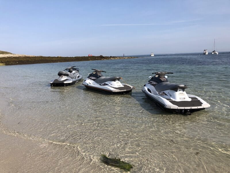 Randonnée Jet Ski près de Quimper - Plage de Loctudy en Bretagne