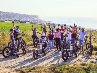 Randonnée en Trottinette Électrique Tout-Terrain près de Dieppe - Quiberville-sur-Mer
