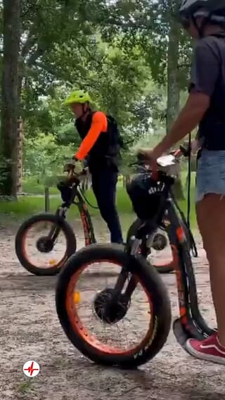 Randonnée en Trottinette Électrique Tout-Terrain près de Bordeaux - Bommes