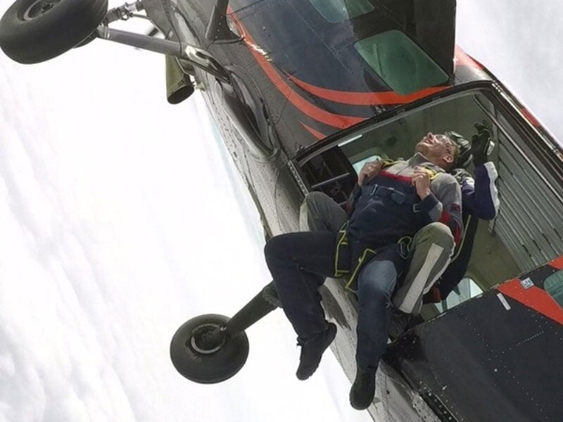 la sortie d'avion et ses sensations fortes