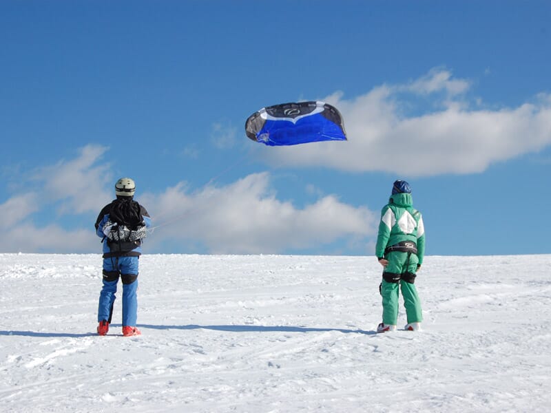 Stage de snowkite dans le massif des Vosges