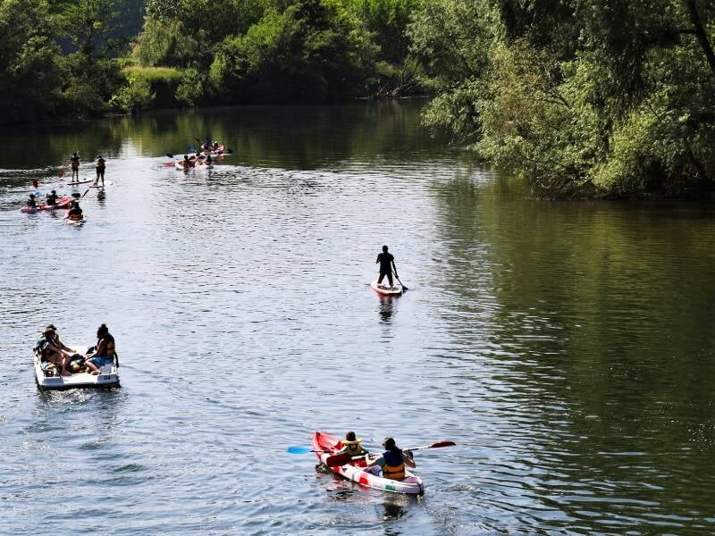 balade douce en stand-up paddle entre épizy et villecien dans l'yonne