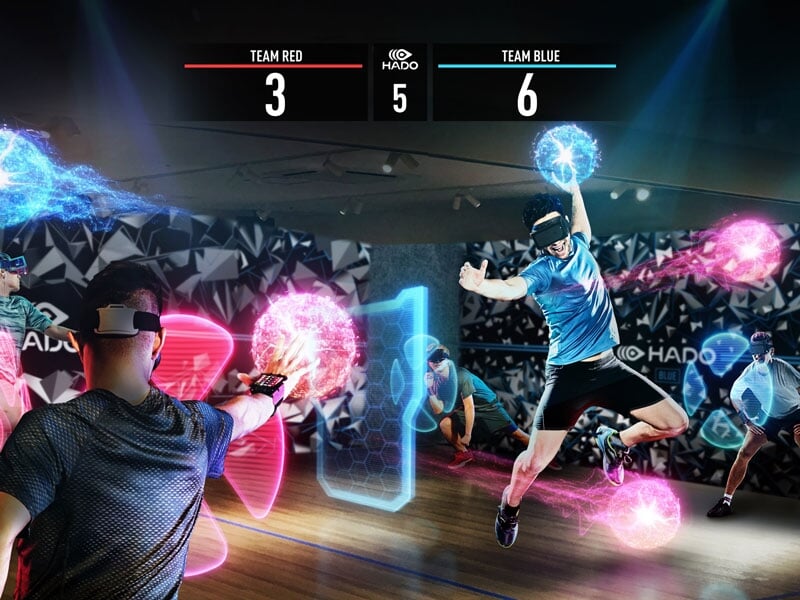 partie de Hado en réalité virtuelle