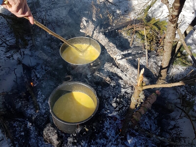 fondue en plein air
