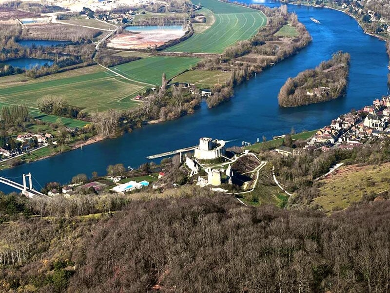 les méandres de la seine vus du ciel
