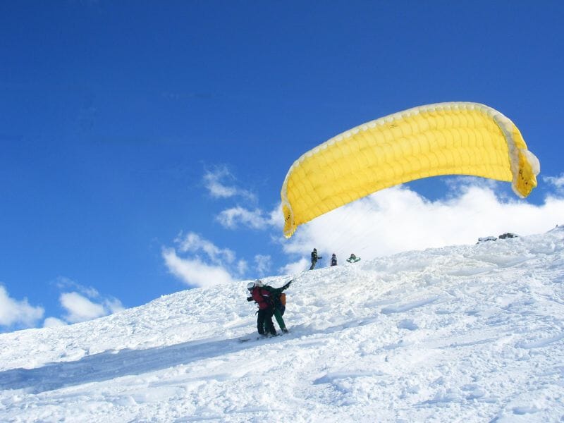 Baptême Parapente à Ski à Courchevel