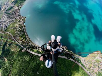 Vol en Parapente près de Montreux en Suisse