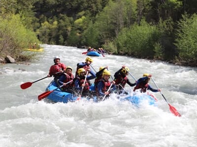 Rafting sur l'Ubaye près de Pra-Loup - Méolans-Revel
