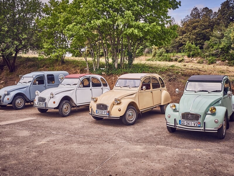 4 deudeuche vintage
