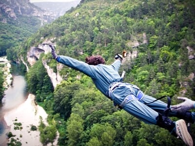 Saut à l'Élastique près de Rodez - Cirque des Baumes 