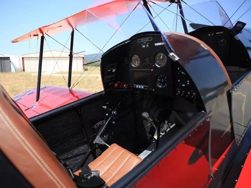 Vue cockpit d'un Stampe SV4-RS