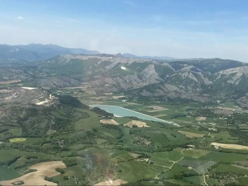 Vue aérienne sur la provence