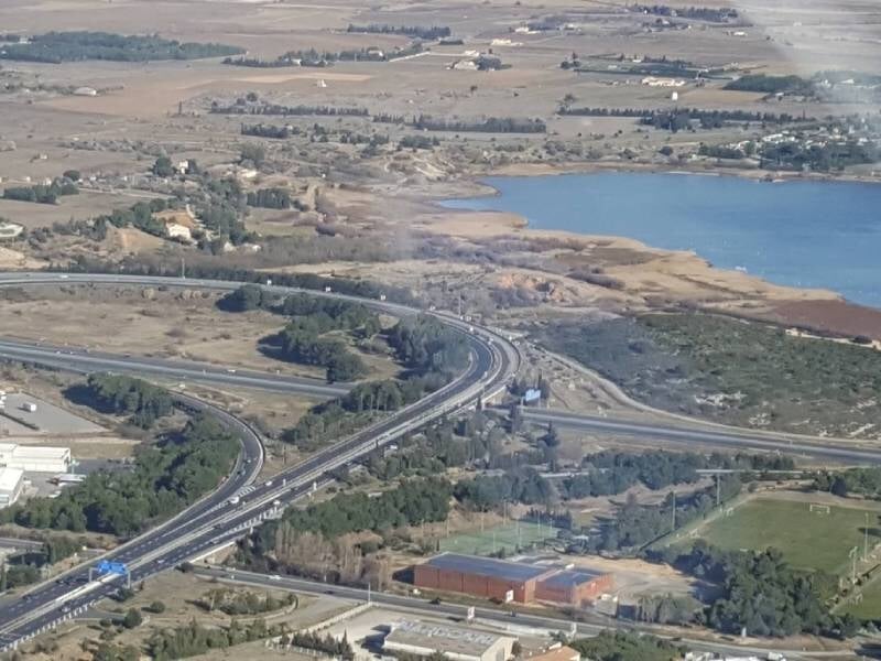 Vue aérienne sur l'agglomération toulousaine