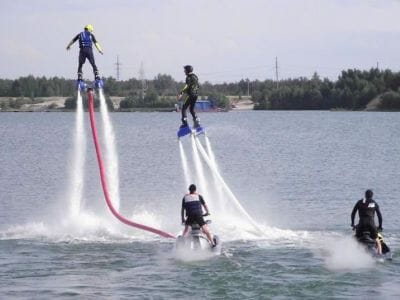 Flyboard au Port d'Hendaye