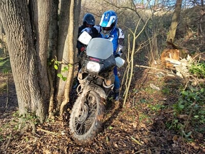 Randonnée en Moto Trail près de Caen
