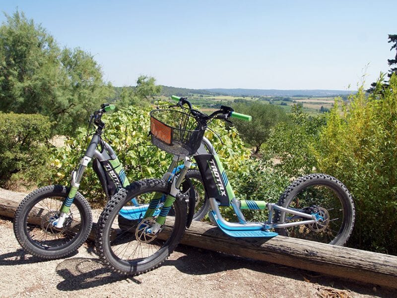 Randonnée en E-Scoot près de Nîmes à Bourdic