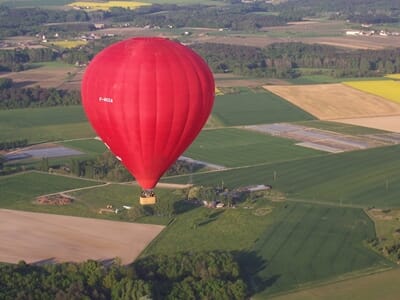 Vol en Montgolfière à Chinon - Survol de la Forteresse de Chinon