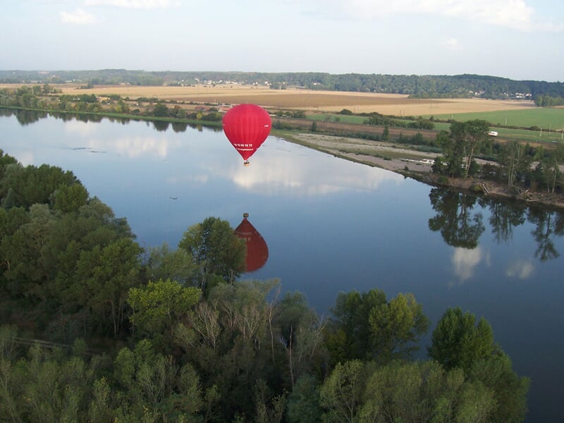 Survol de la Loire en montgolfière