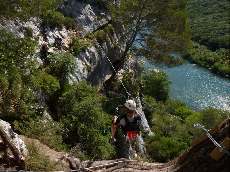 Via Ferrata près d'Alès dans les Gorges des Cévennes