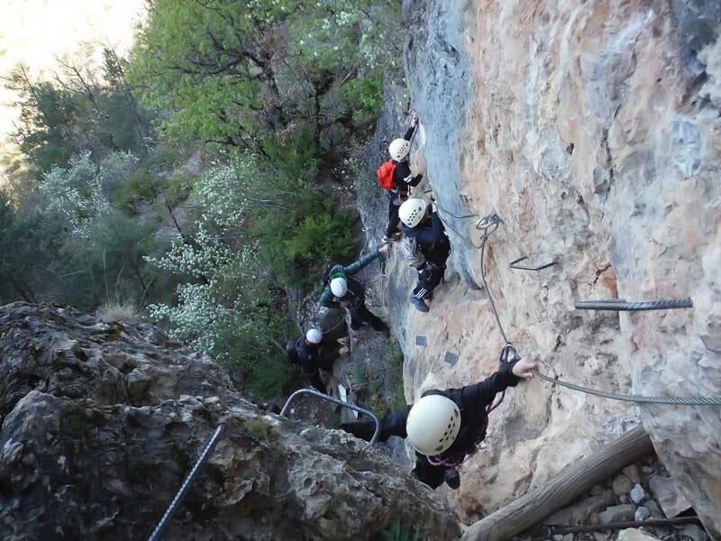 Via Ferrata près d'Alès dans les Gorges des Cévennes