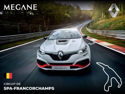 Stage de Pilotage Mégane IV RS sur le Circuit de Spa-Francorchamps